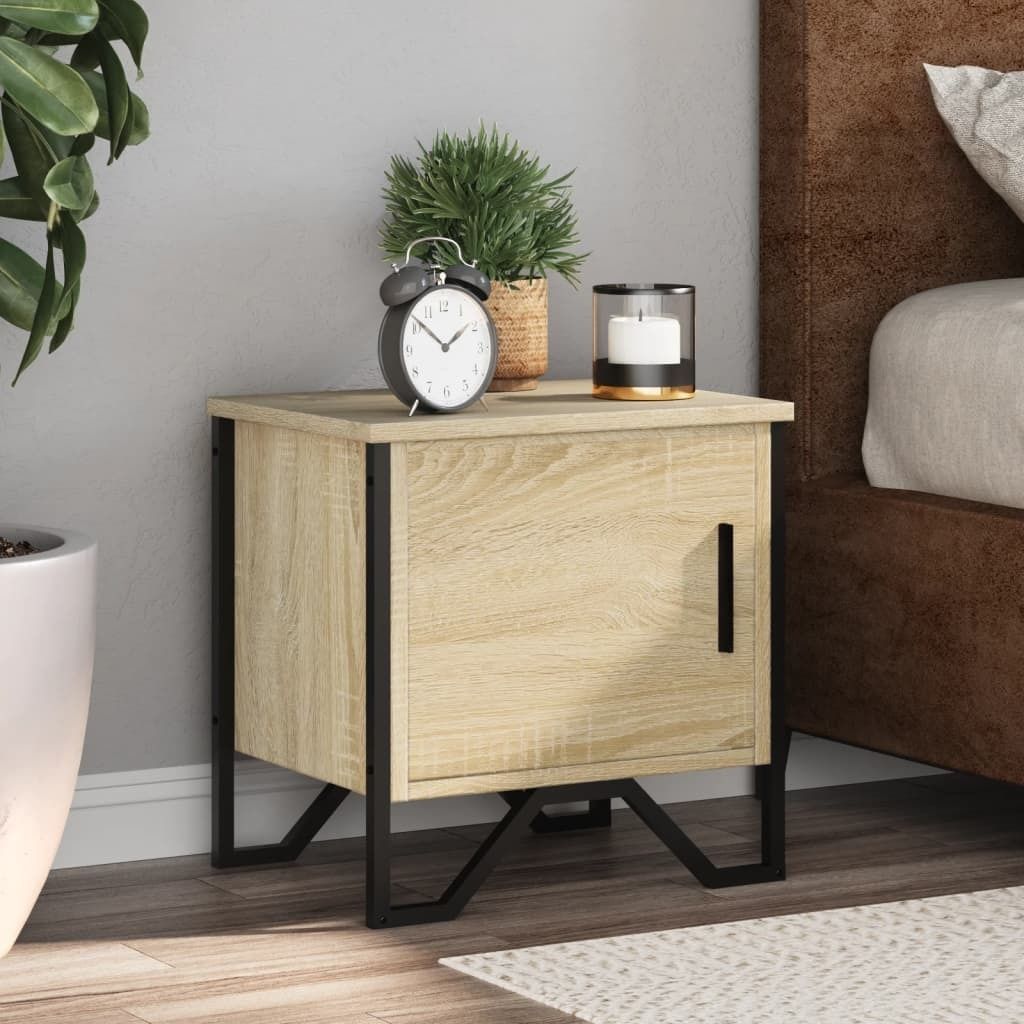 vidaXL Noční stolky 2 ks dub Sonoma 40x30x40 cm výrobek z Obrázek produktu 