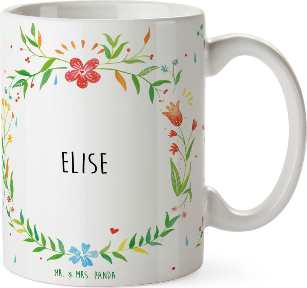 Mr. & Mrs. Panda Kaffeetasse Elise - Geschenk, Teetasse, Kaffeebecher, Becher, Tasse, hochwertige