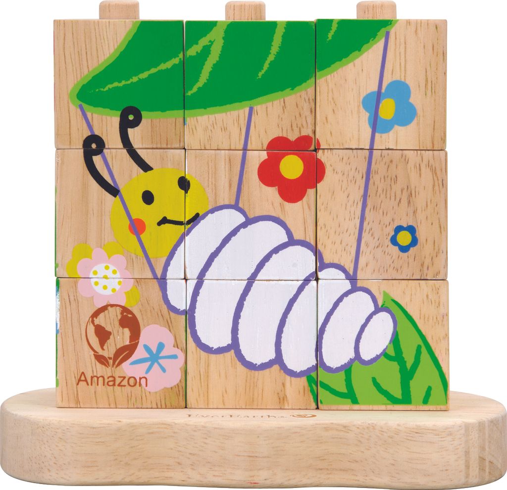 EverEarth - Von der Raupe zum Schmetterling-Stapelpuzzle