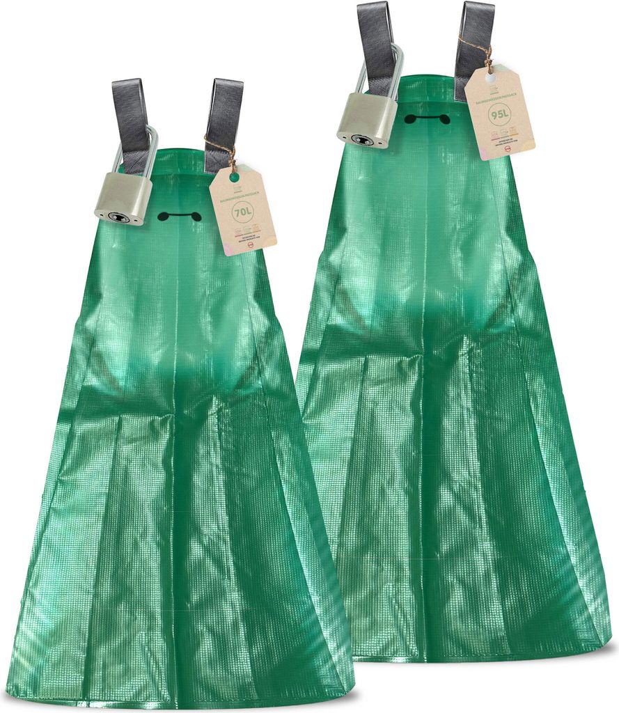 UNUS Baumbewässerungssack mit Schloss 70 Liter, 85 x 90 cm, 2er Set