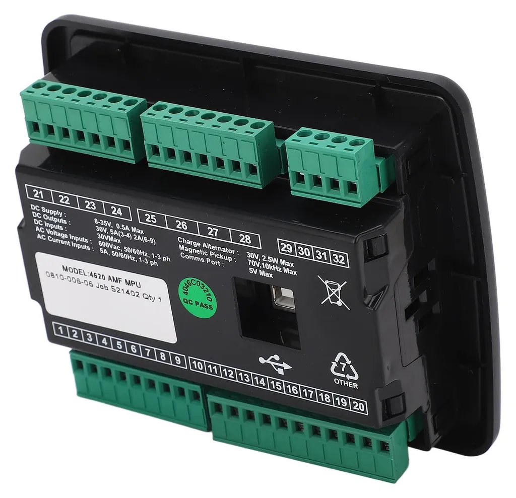 Commande de groupe électrogène triphasé 600V avec écran LCD intégré - 19