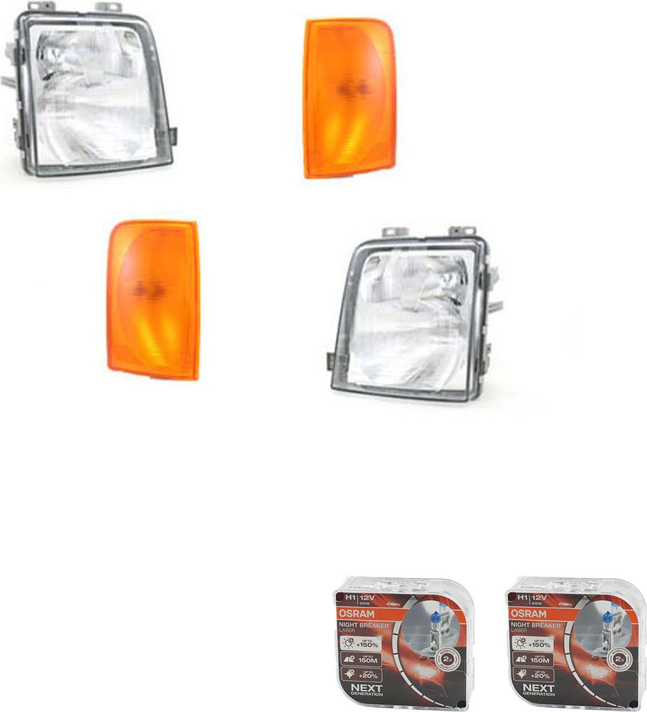 Johns, Scheinwerfer + Osram Night Breaker Laser passend für VW LT 2D 05/96-07/06Set L R 2D1941015 2D1941016 2D0953041 2D0953049 2D0953042 2D0953050