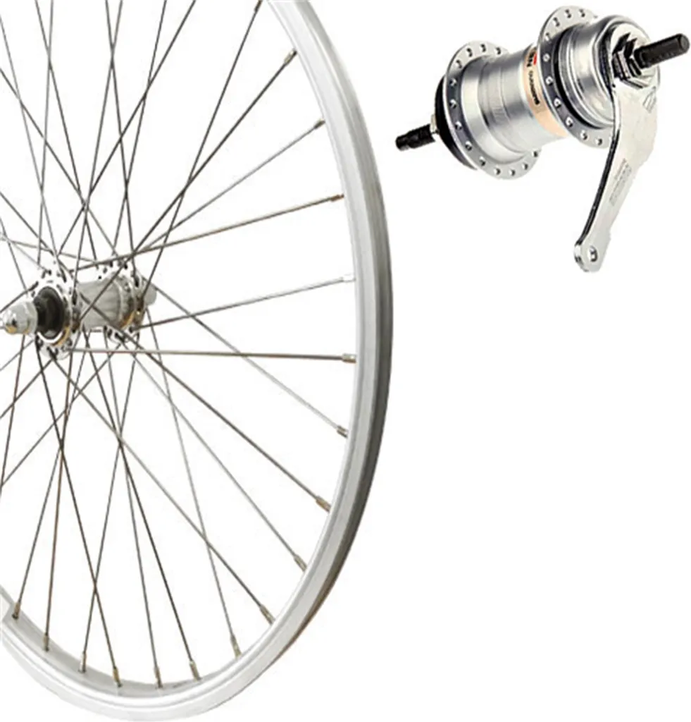 Roue arrière Roland 24 pouces Nexus 3 argent chambre creuse aluminium RBN
