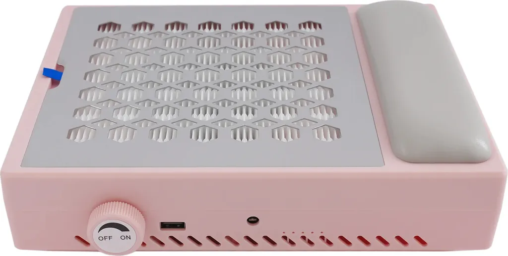 Aspirateur de poussière d'ongles rose avec puissance d'aspiration réglable