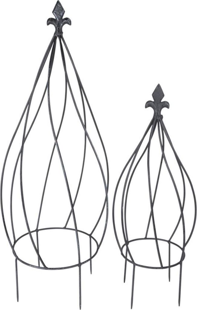 BURI Supports pour plantes grimpantes en métal, gris Image du produit 