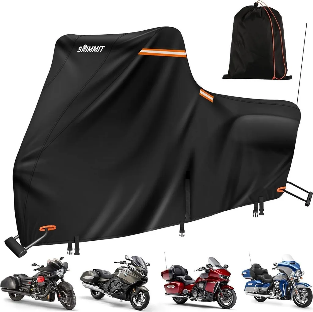 Housse de protection moto étanche 420D Premium pour grands cruisers