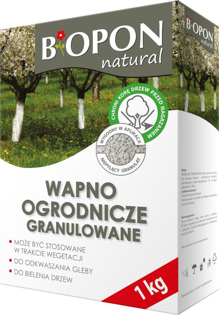 BIOPON granulované vápno na odkyslenie a maľovanie 1kg Obrázok produktu 