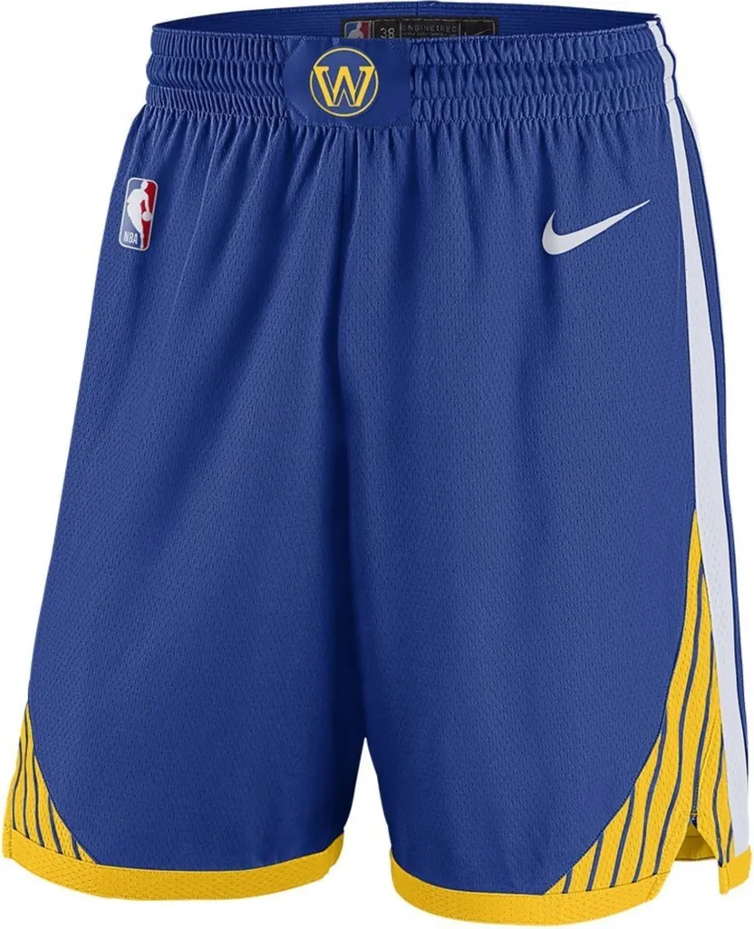 Short Nike GSW pour Entraînement et Match de Basket Road AV4972495 NBA
