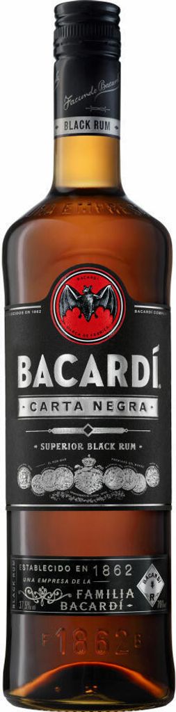 Bacardí Carta Negra Superior Black Rum Puerto Rico | 38 % Produktbild 
