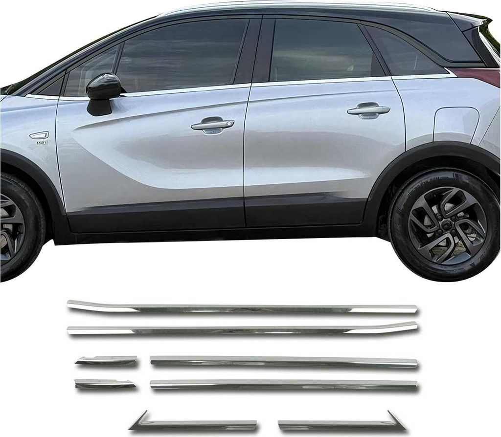 Listwy okienne do Opel Crossland X 2017-2025 stal Zdjęcie produktu 