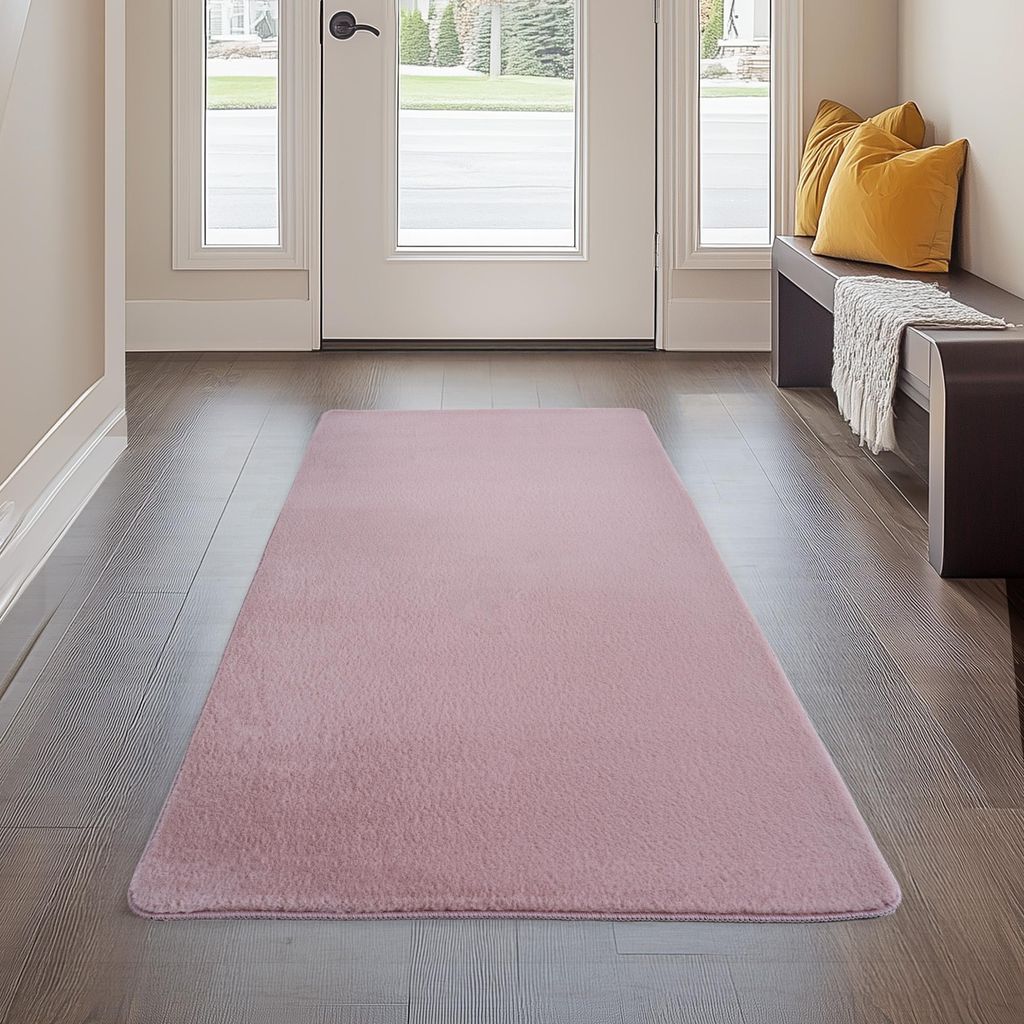 Carpetsale24 Waschbarer Kurzflor Teppich, rutschfest & Produktbild 