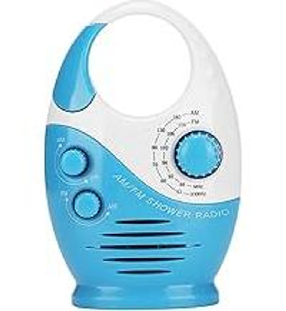 Duschradio Wasserdicht, AM FM Badezimmerradio Tragbares Badradio Duschlautsprecher Radio Batteriebetriebenes, für Badezimmer Nachttische Garagen