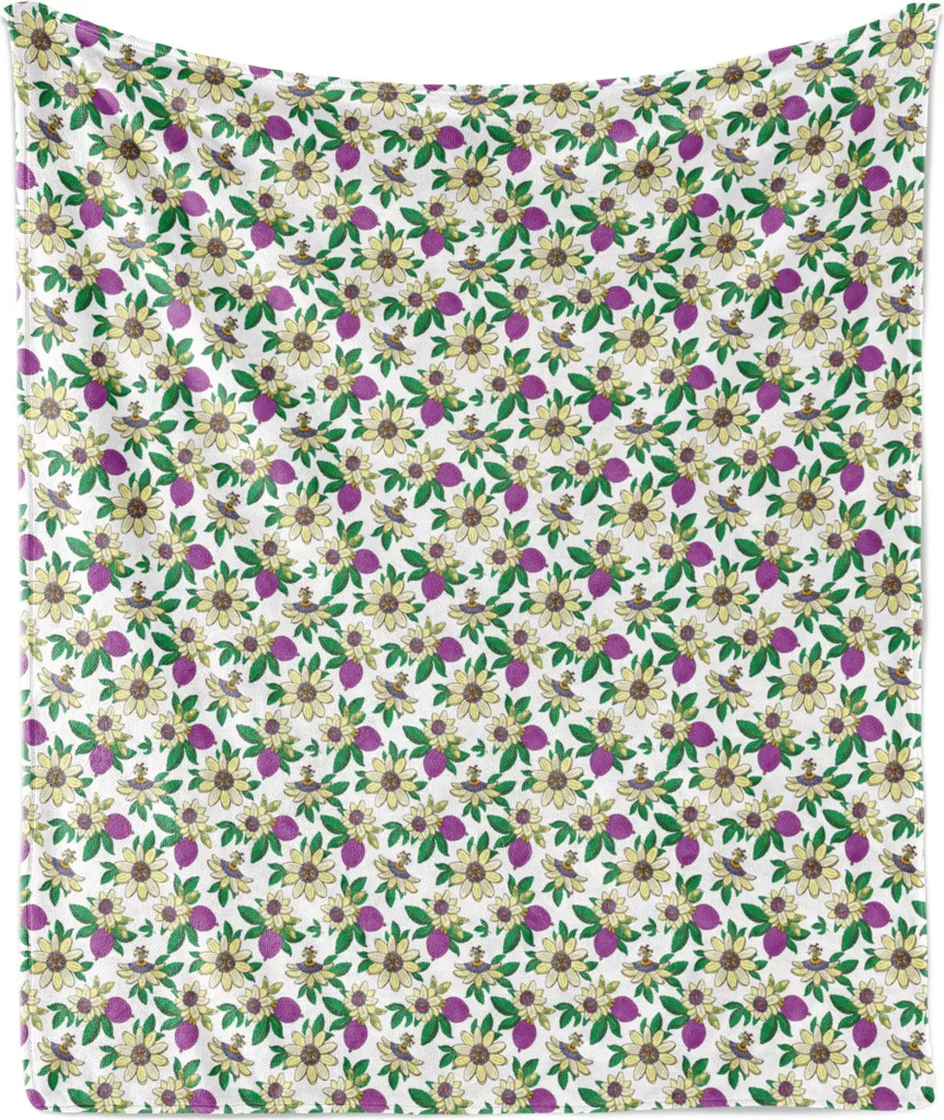 Coperta ABAKUHAUS Tropicale 175x230 cm - Pile Maracuja Morbido
