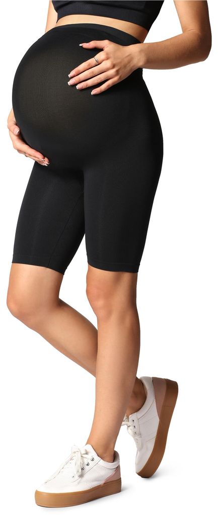 Leggings de grossesse courts Be Mammy BE-1124 (noir, L-XL) Image du produit 