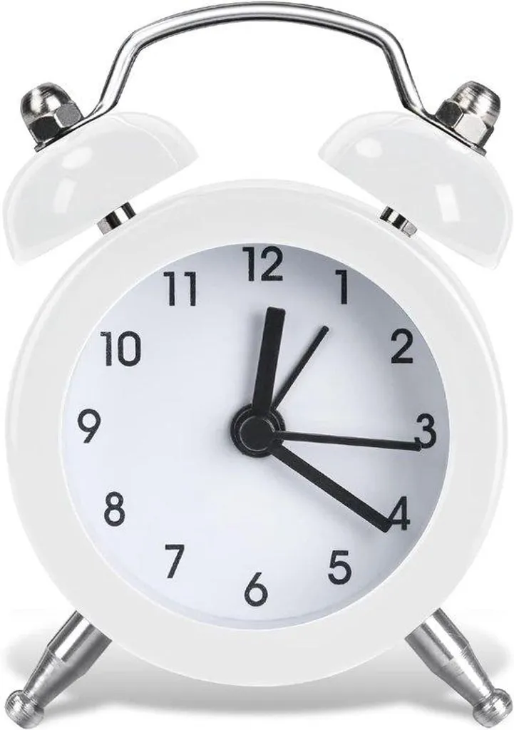 Réveil de voyage blanc modèle simple et léger pour déplacements