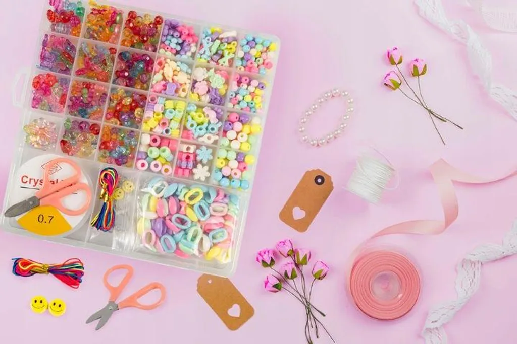 Kit perles bracelets DIY : ensemble de bricolage multicolore haute qualité - 6