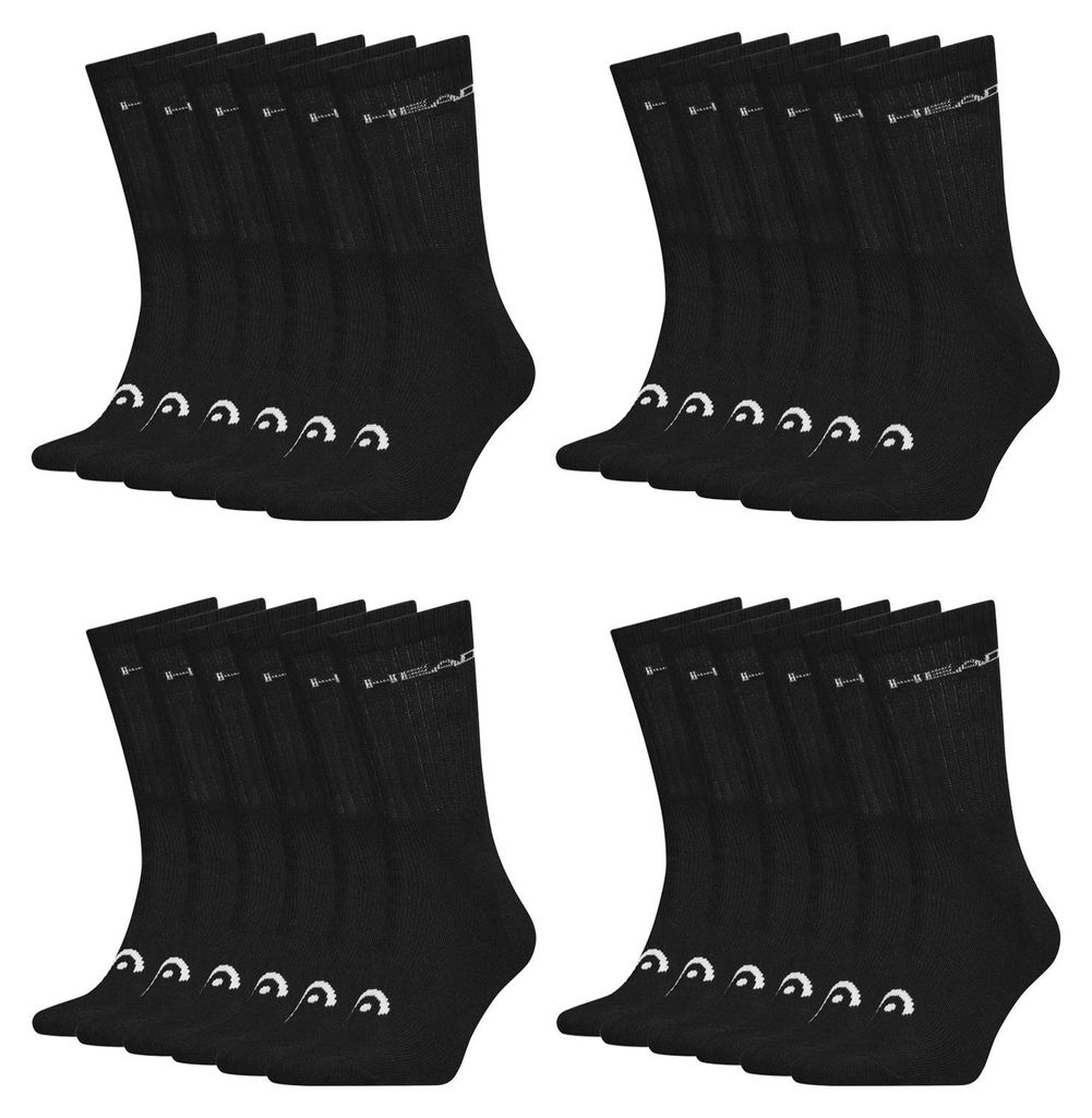 12 Paar HEAD Uni Crew Socken Baumwolle Blend Sport Socks Produktbild 