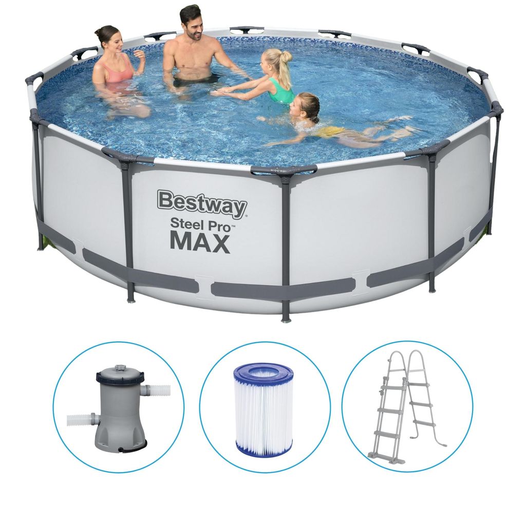 Steel Pro Max™ Frame Pool Komplett-Set, rund, mit Produktbild 68