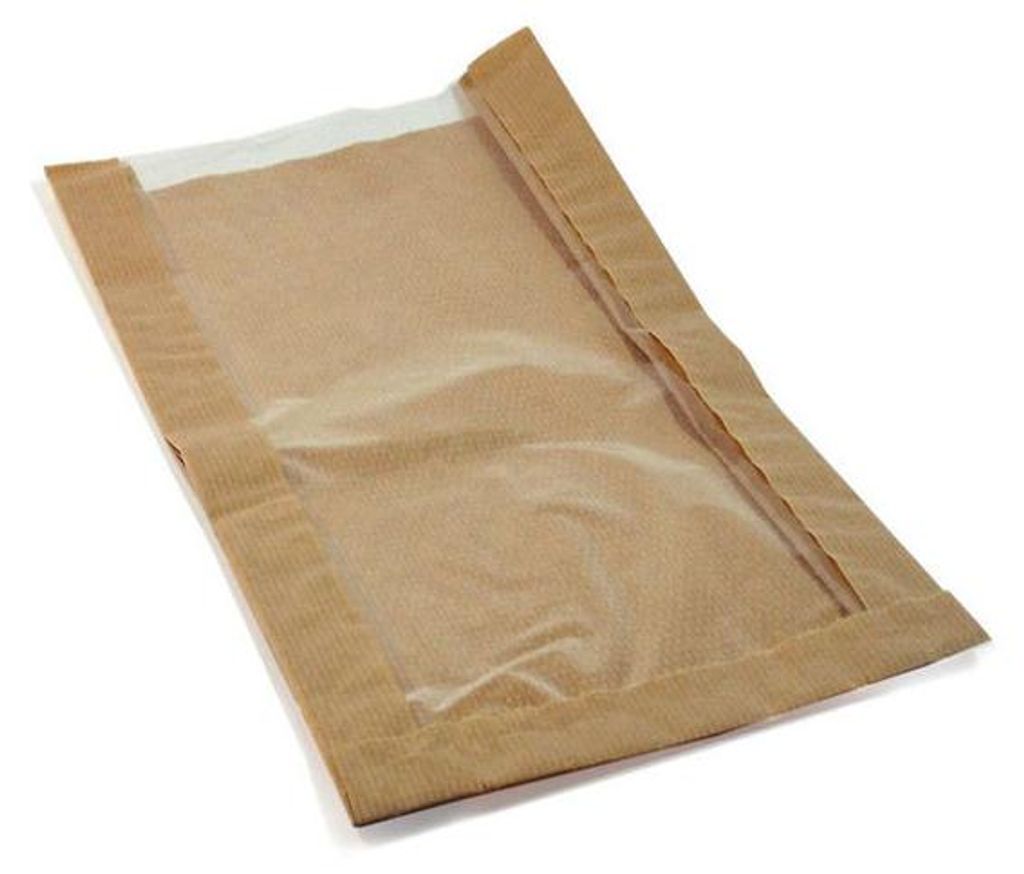 1000x Papierfaltenbeutel für Gebäck 18 + 6 x 32 cm mit Produktbild 