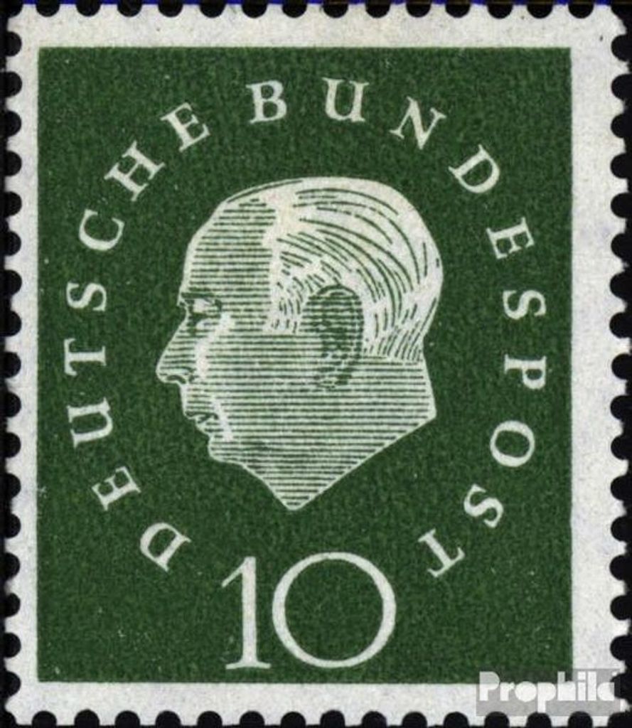 Briefmarken BRD (BR.Deutschland) 1959 Mi 303R mit Zählnummer gestempelt Heuss
