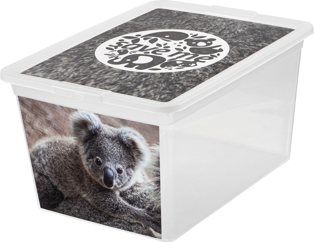 Aufbewahrungsbox Korb Kunststoffbox mit Deckel