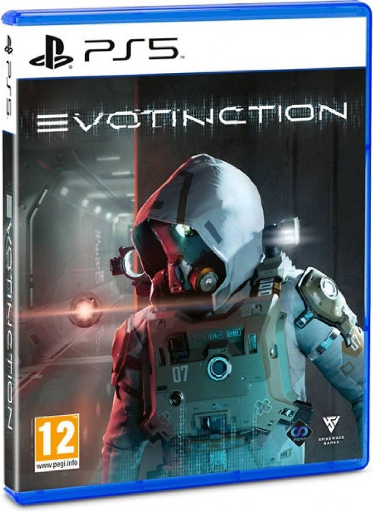 A video game case for PlayStation 5, featuring a character in a futuristic suit.