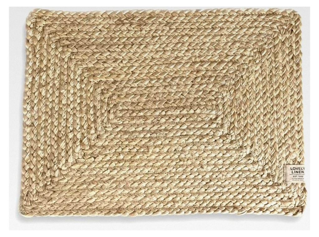 Kardelen Lovely Linen Breezy Tischset Jute Naturbeige 33x45cm (1 Stück)