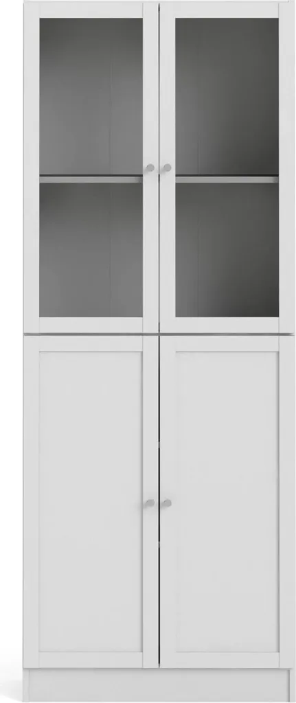 Armoire BASIC Blanche avec Portes et Étagères de Rangement Modulables - 6