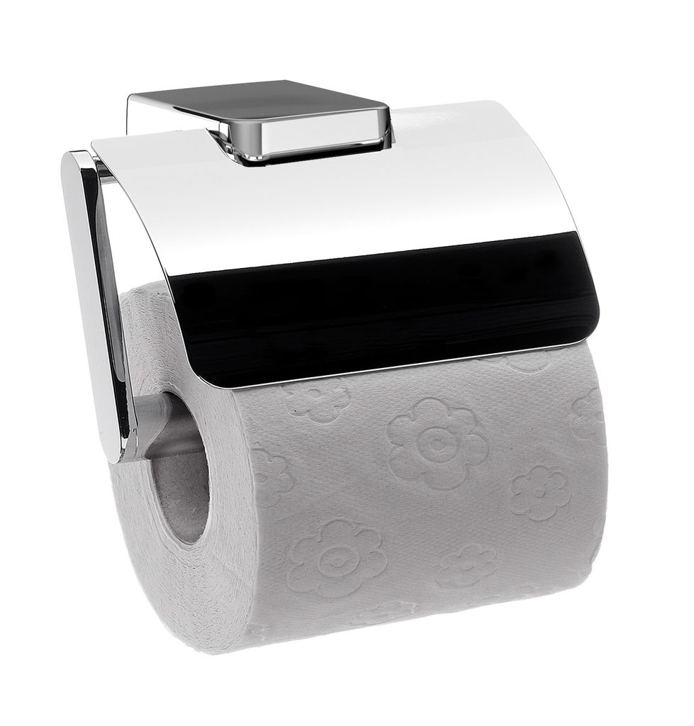 emco trend Toilettenpapierhalter mit Deckel, chrom, 020000102
