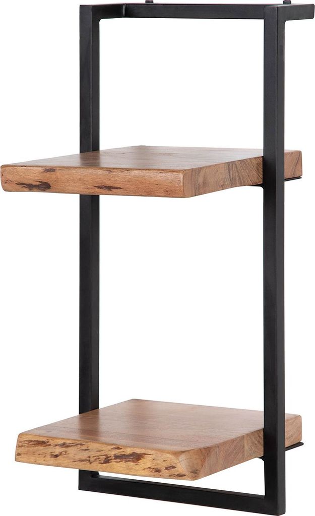 home24 Wandregal - Akazie Massiv / Metall Produktbild 