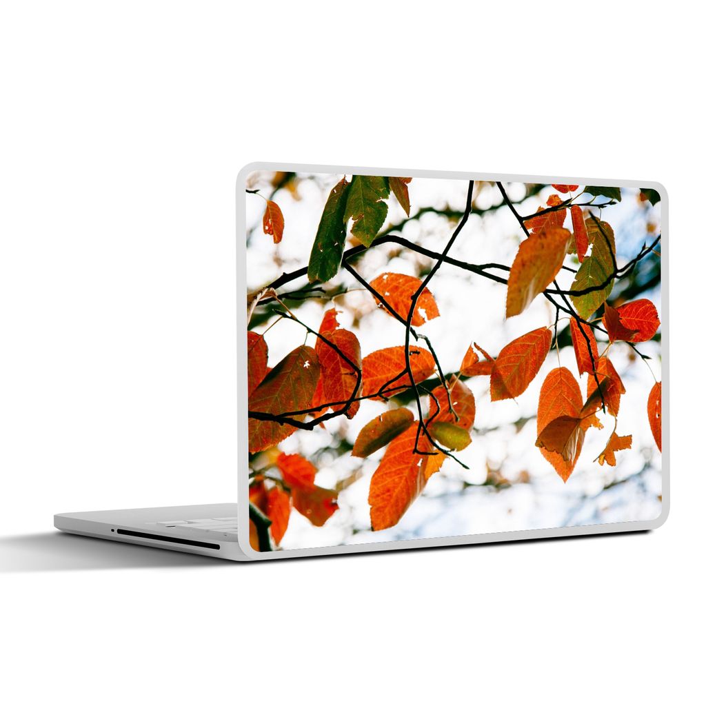 MuchoWow Laptop Aufkleber Sticker Cover Herbst - Blätter - Landleben - Jahreszeiten 36.5x27.5 cm - Laptop-Sticker