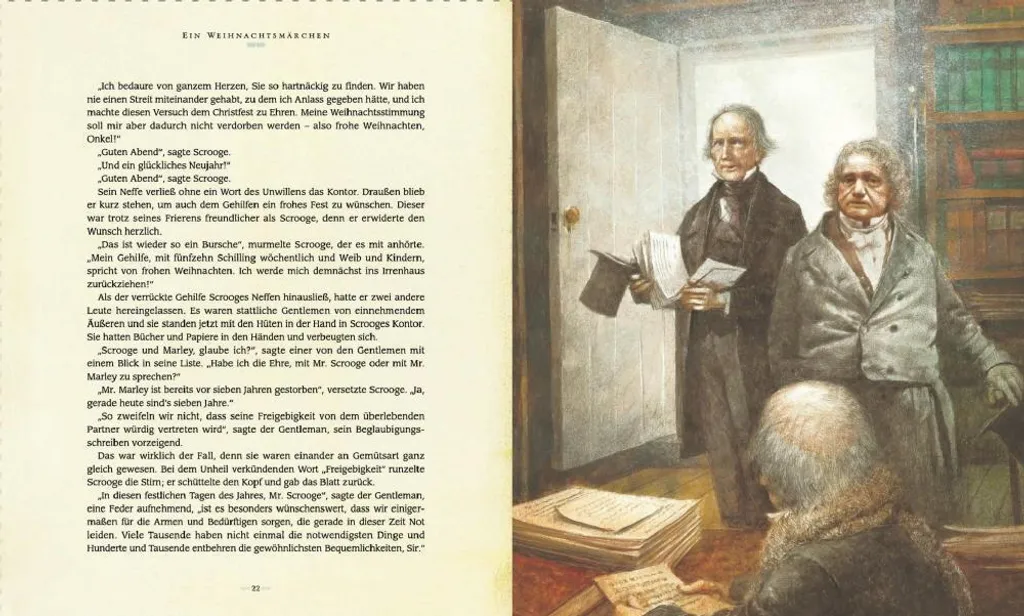 Livre Eine Weihnachtsgeschichte de Charles Dickens - Version Allemande - 2