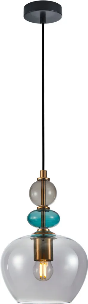 TECNOLUX Lampada A Sospensione Nordic Rosca – Design Moderno, Diametro 20 Cm, Colore Azzurro Chiaro, Per Cucina, Camera Da Letto E Sala Da Pranzo