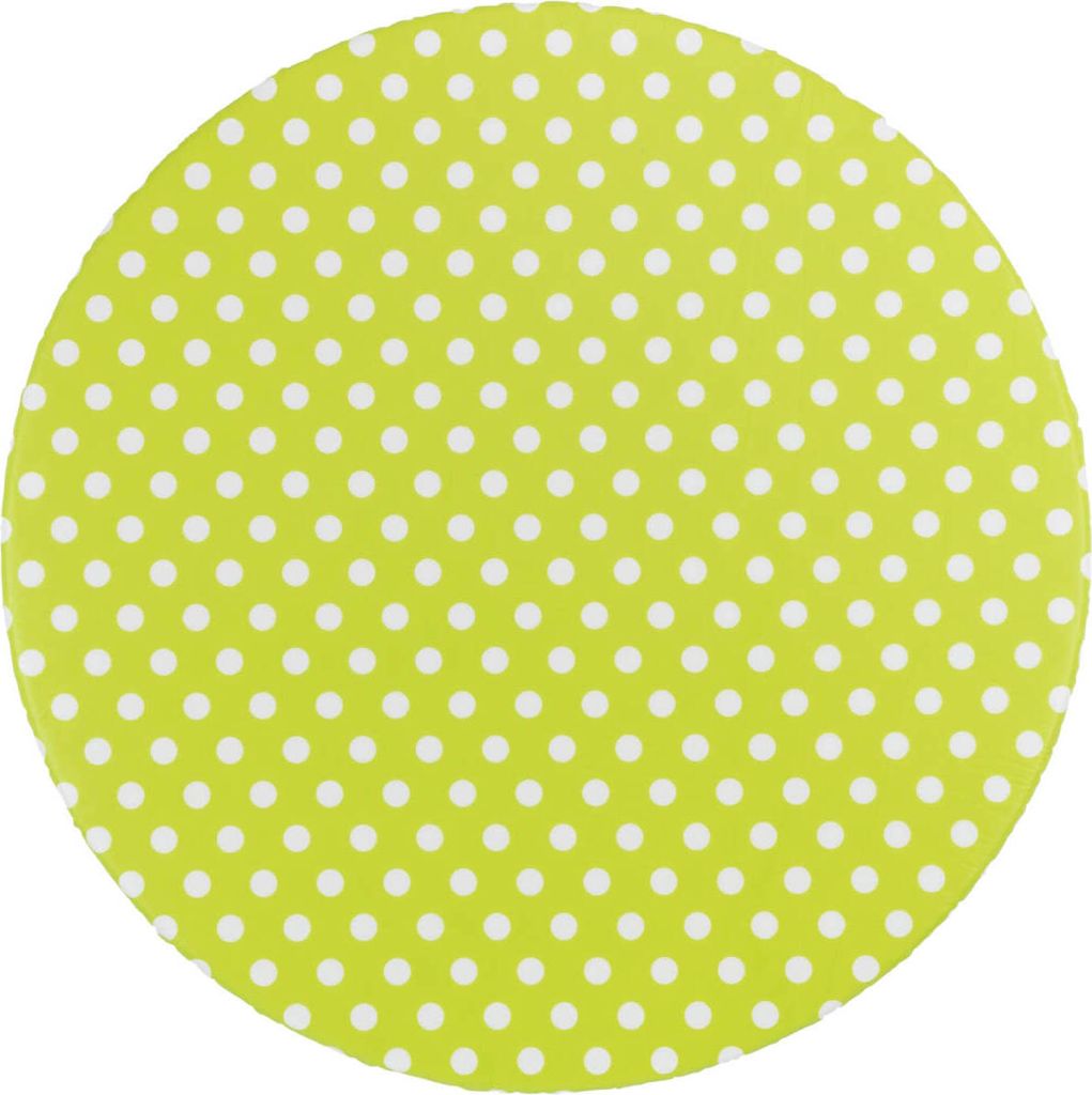 Tischdecke mit Gummizug für runde Tische, limettengrün, Ø