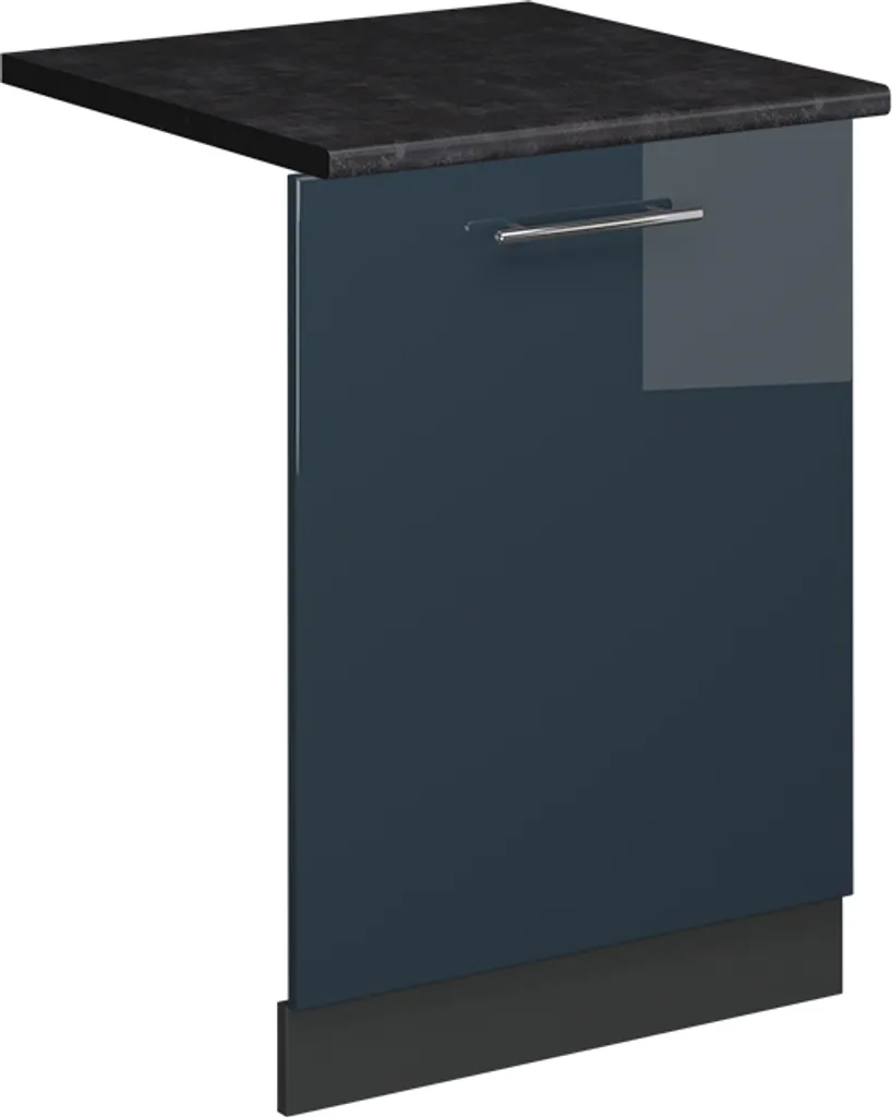 Frontale Lavastoviglie 60cm Vicco Fame-Line Antracite e Blu Lucido