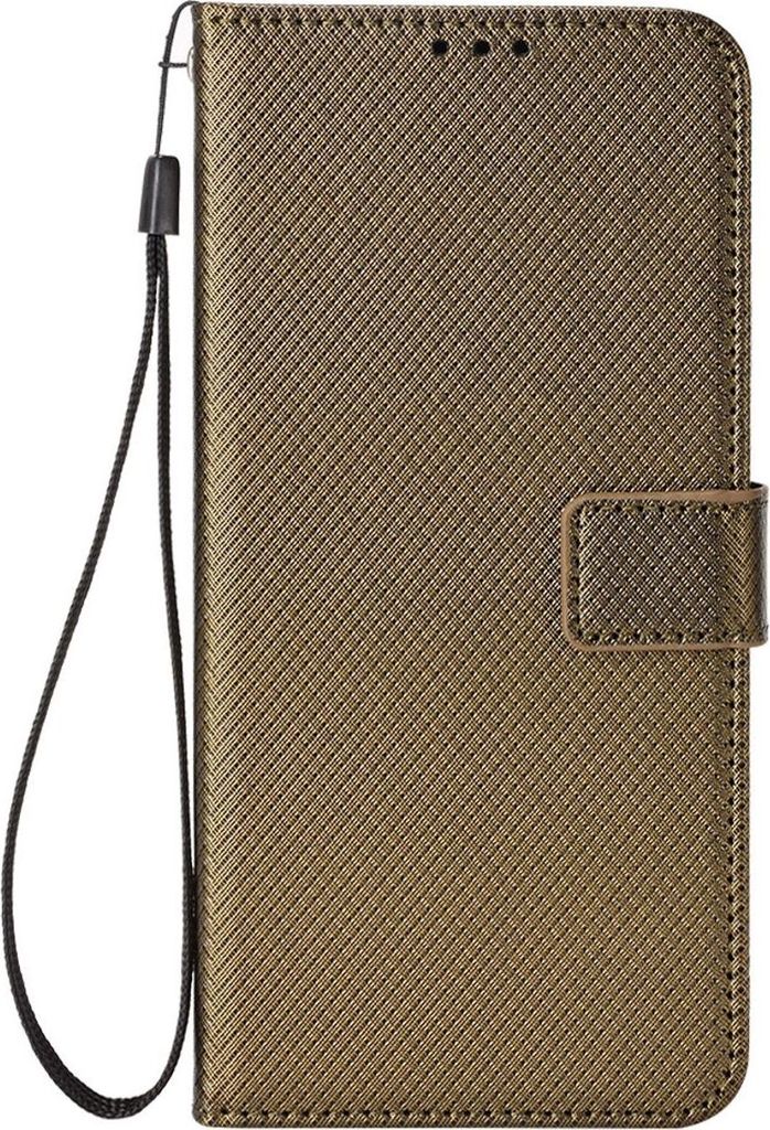 König Design Hülle kompatibel mit Samsung Galaxy S22 5G Kunstleder Handyhülle - Handy Case Braun