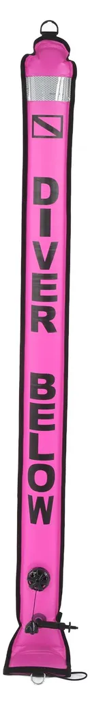 Signalisation surface plongée bouée 150 cm rose pour palier de sécurité