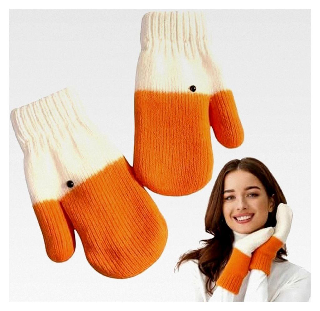 Lustige Gänsehandschuhe, Süßes und Neuartiges Tierdesign, Weiches und Warmes Winterfutter, Geeignet für Geschenke zu Weihnachten, Valentinstag ...