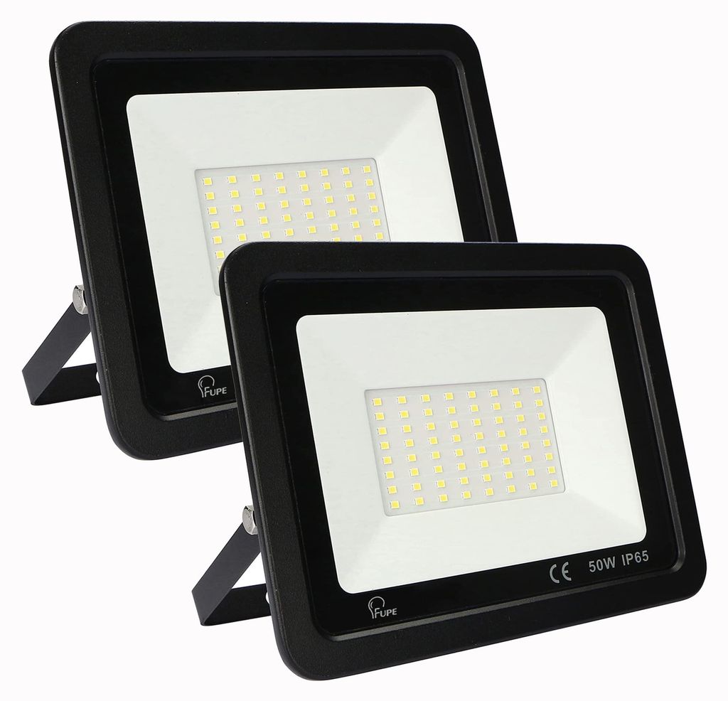 LED-Flutlicht 50W, 3000K, 5000 Lumen, 2 Stück, wasserdicht
