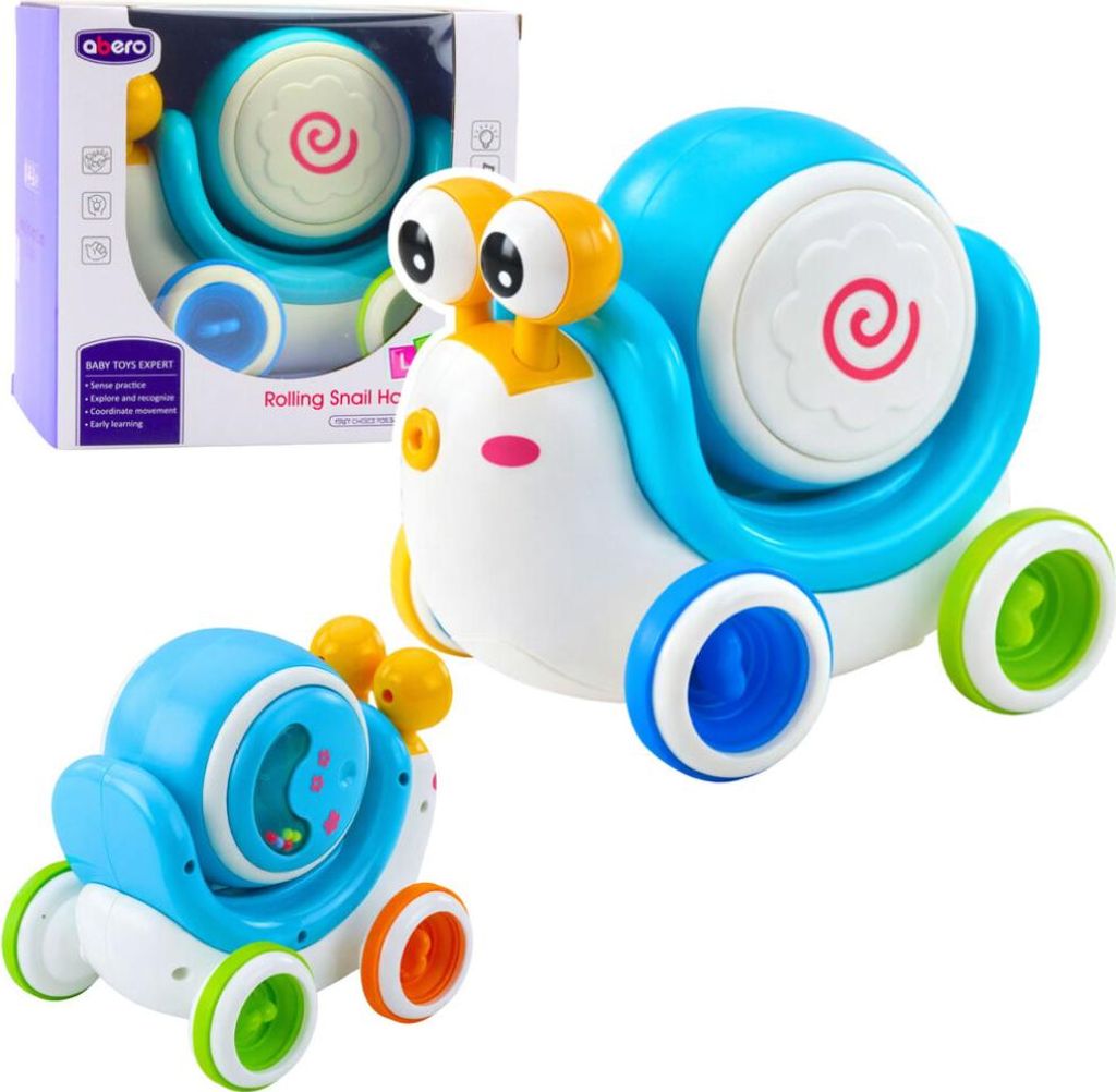 Interaktive Schneckentrommel, musikalisch-pädagogisch, blau