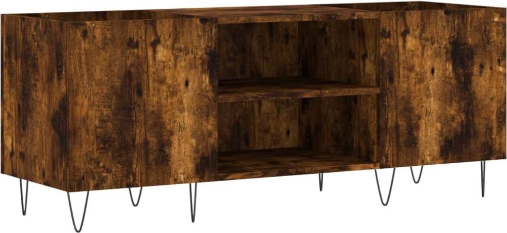 vidaXL Plattenschrank Räuchereiche 121x38x48 cm Holzwerkstoff
