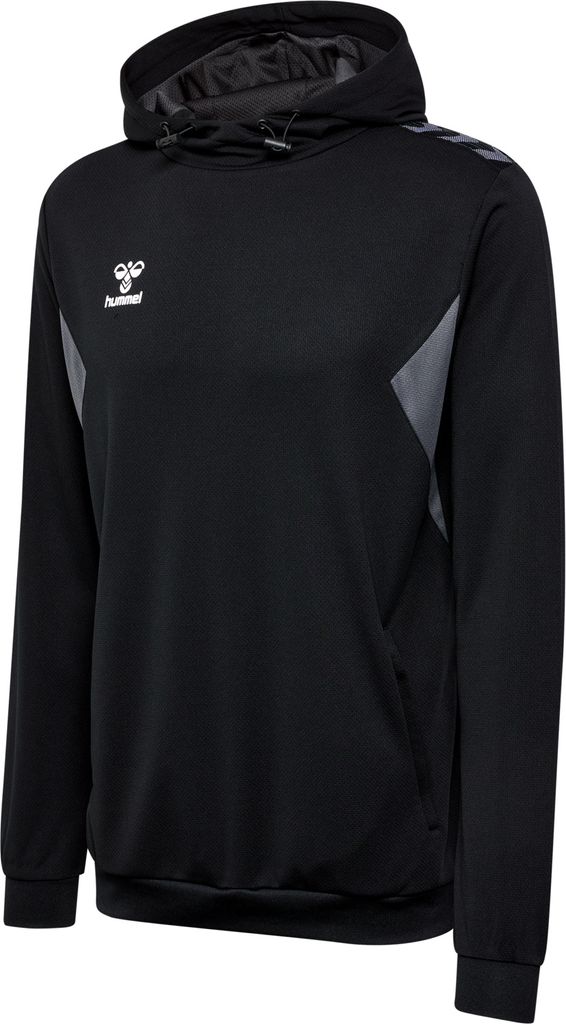 Hummel Authentic PL Kapuzen Sweatshirt Unisex, schwarz, 3XL, Unisex,Damen,Herren