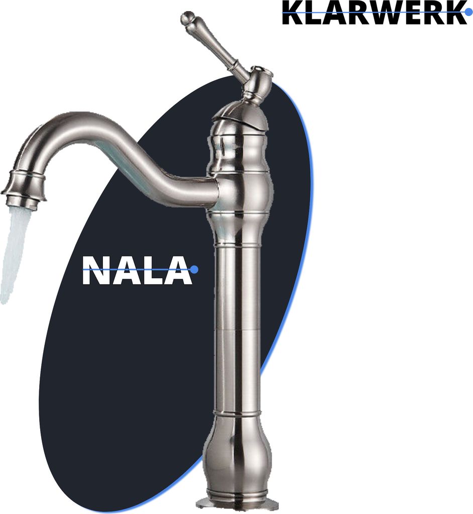KLARWERK® NALA | Vintage Hotel Gastro Silber gebürstet hohe Produktbild 