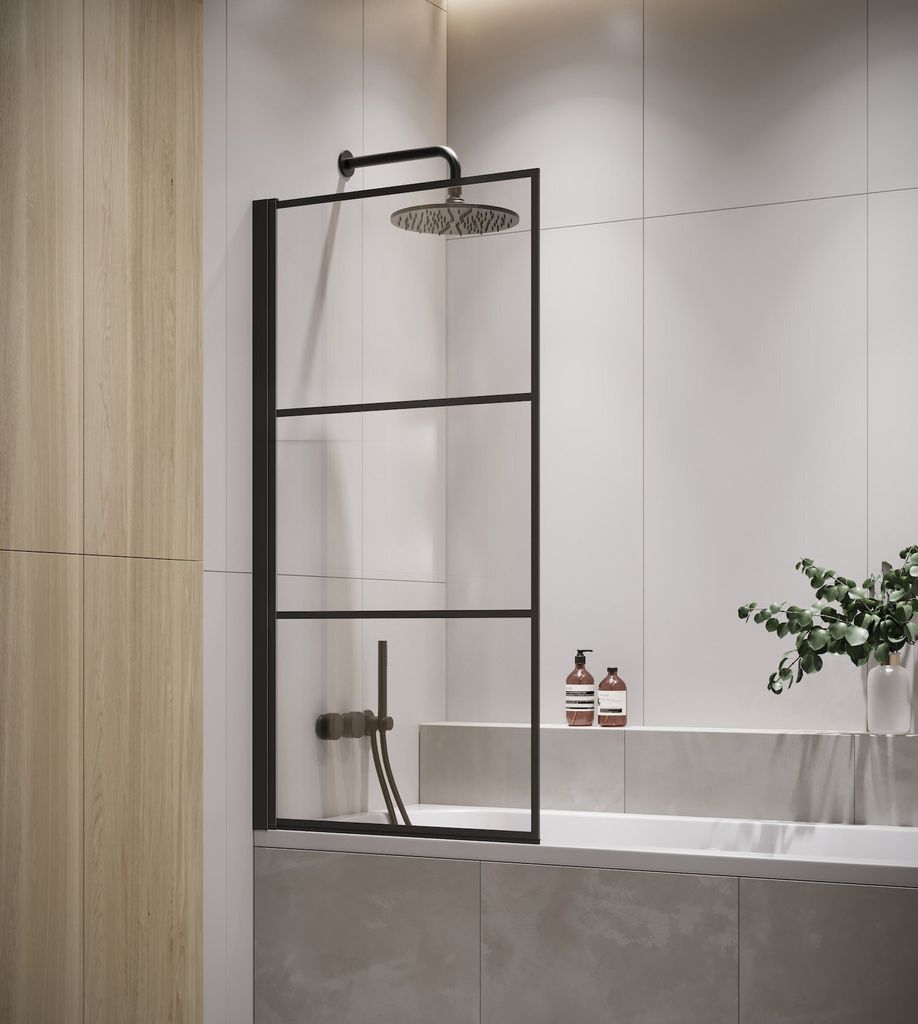Badplaats Vaňová Zástena Berkan 60 x 140 cm - Čierna - Obrázok produktu 