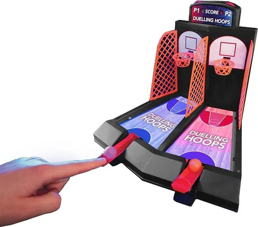 Mini Basket Arcade Touriste Compact avec Ballon - Jeu Bureau Accueil