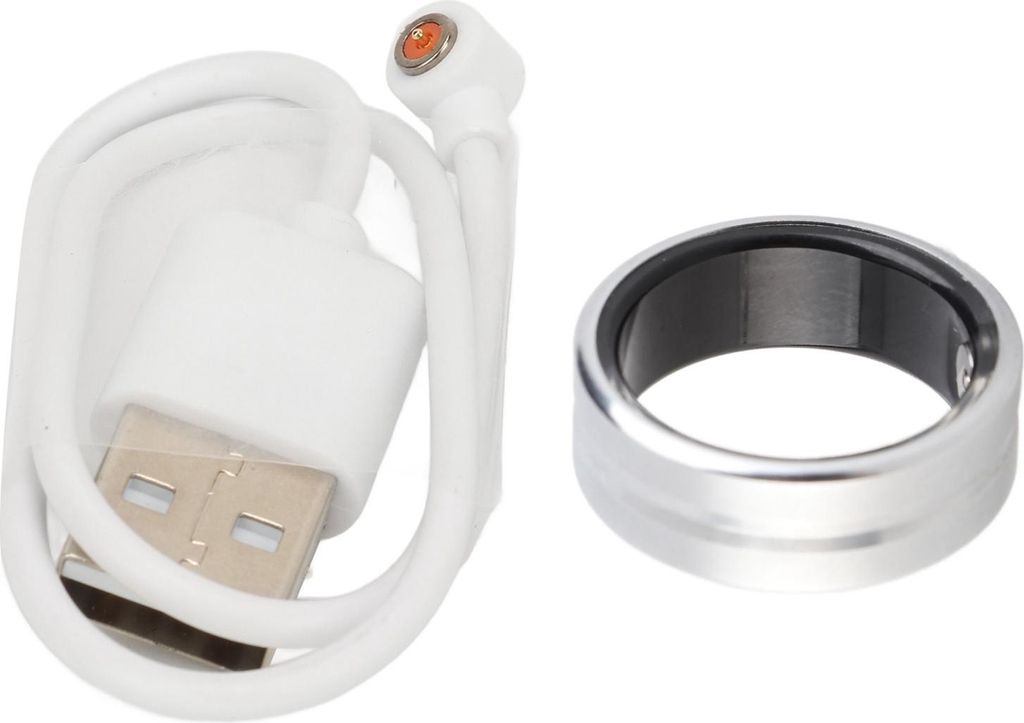 Smart Health Ring Fitness Tracker Bluetooth für die Schlafüberwachung Schritt Counting Tracking IP68 Wasserfestes Android iOS Silber