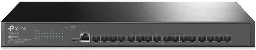 SX3016F - 16-Port 10G SFP+ Rackmount Switch mit Webmanagement