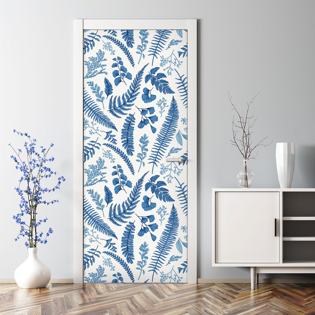 Dekorative Türtapete selbstklebend Klebefolie Türposter Türaufkleber Wald braun 70 x 200 cm