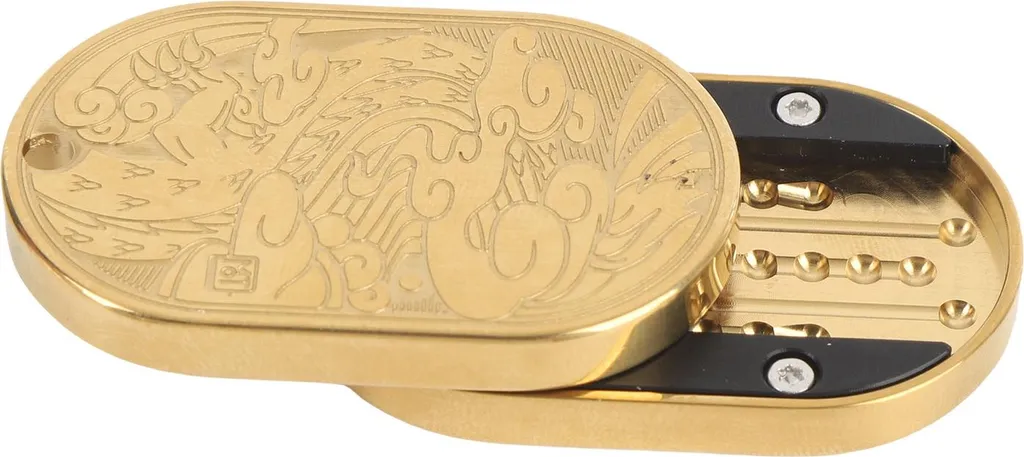 Jouet Poussoir Dragon en Inox brossé, accessoire de relaxation EDC pro