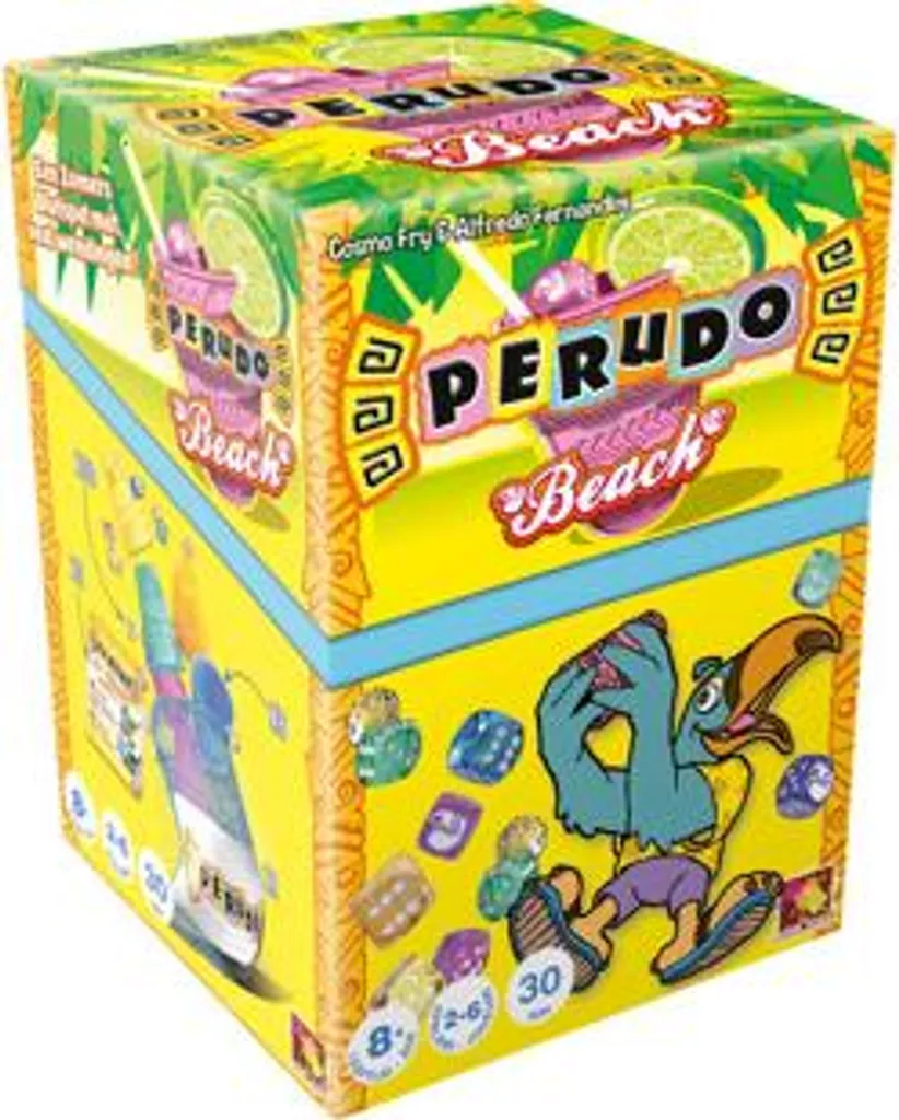 Jeu de Société de Voyage Perudo Beach Asmodee avec Dés et Gobelets Étanches - 3